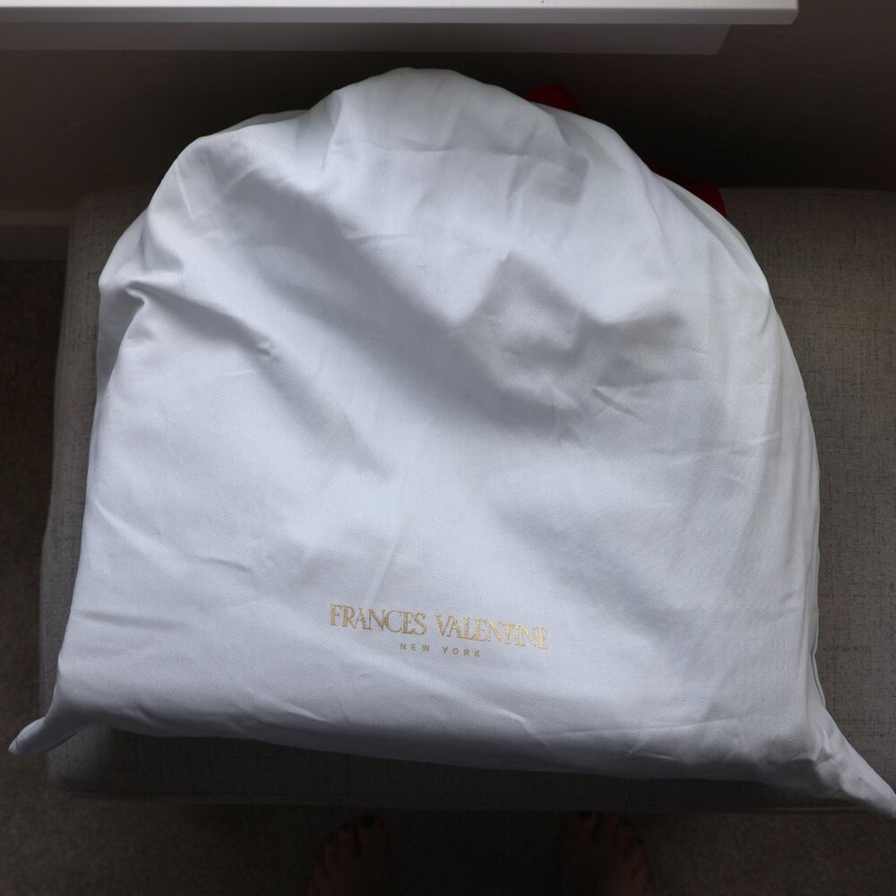 Frances Valentine The Kate Bag Womens Navy Nylon NWT Closet Staple Classic - Picture 5 of 12